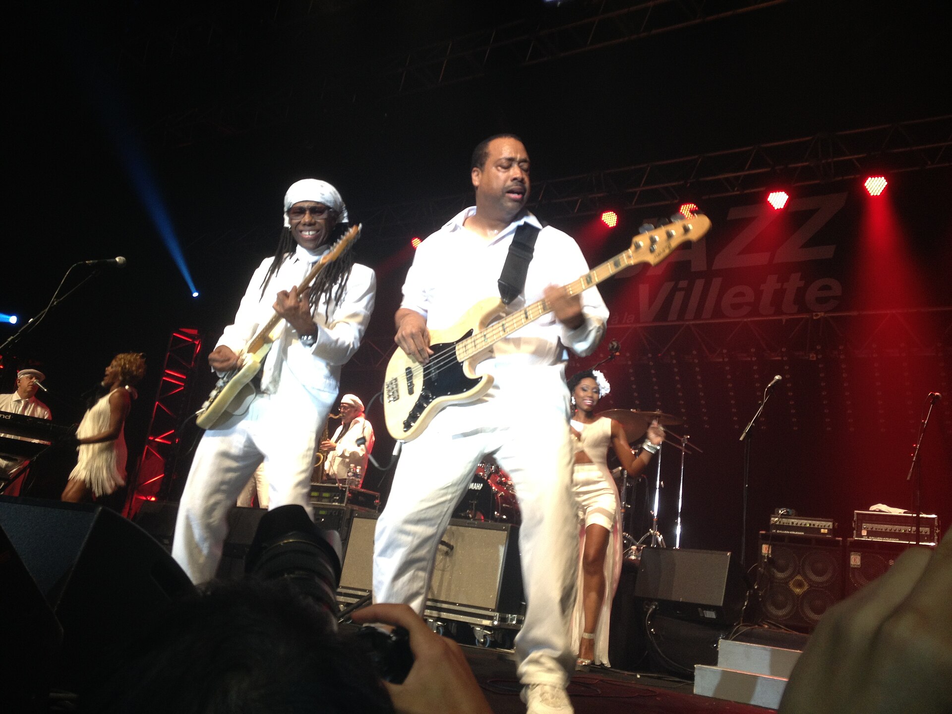 Nile Rodgers performing Good Times in Paris, 2013