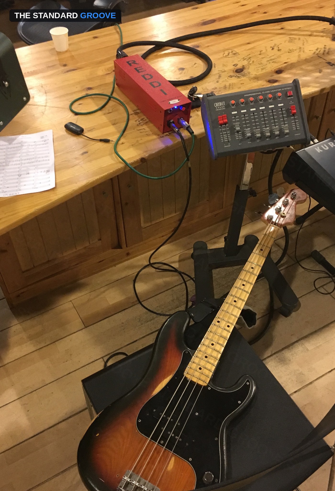 Fender Precision '78과 REDDI 다이렉트 박스